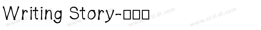 Writing Story字体转换